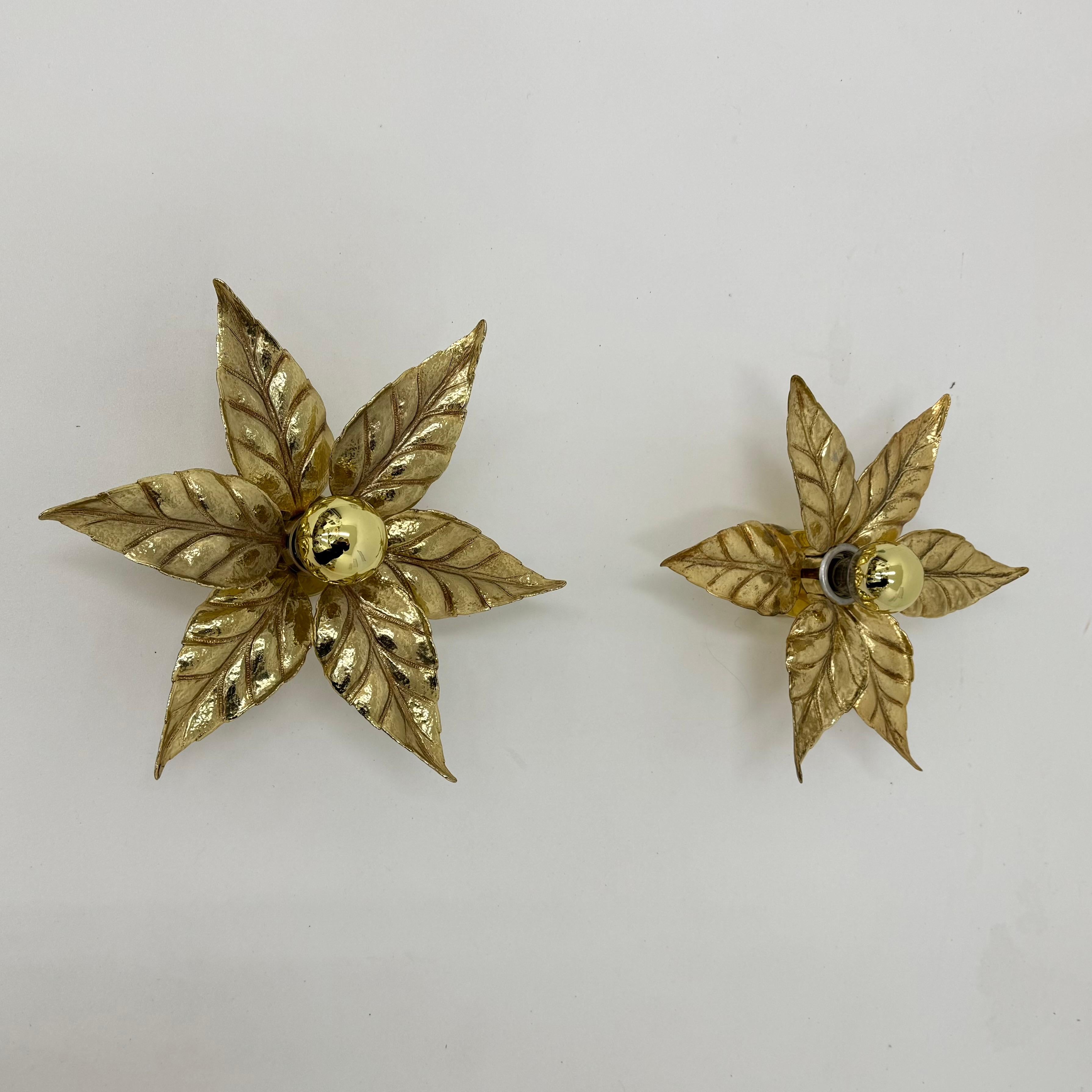 Vintage flower light by Willy Daro for Massive Lighting, Belgium 1970s 10