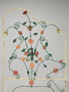 Vintage Flower Motif Screen or Partial Space Divider c1960's Probably Italian