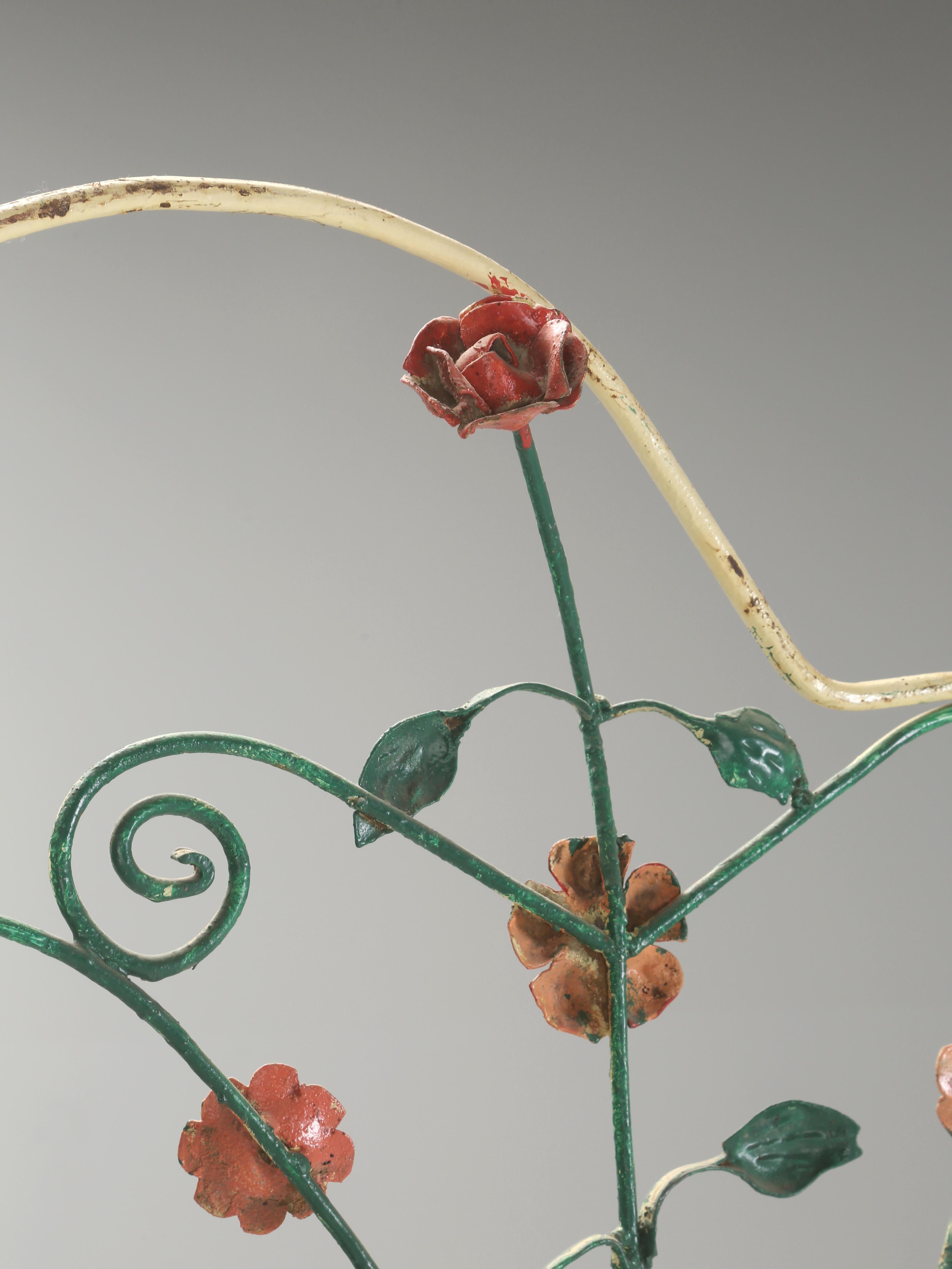 Italiano Paravento a motivi floreali o divisorio parziale d'epoca, anni '60 circa, probabilmente italiano in vendita