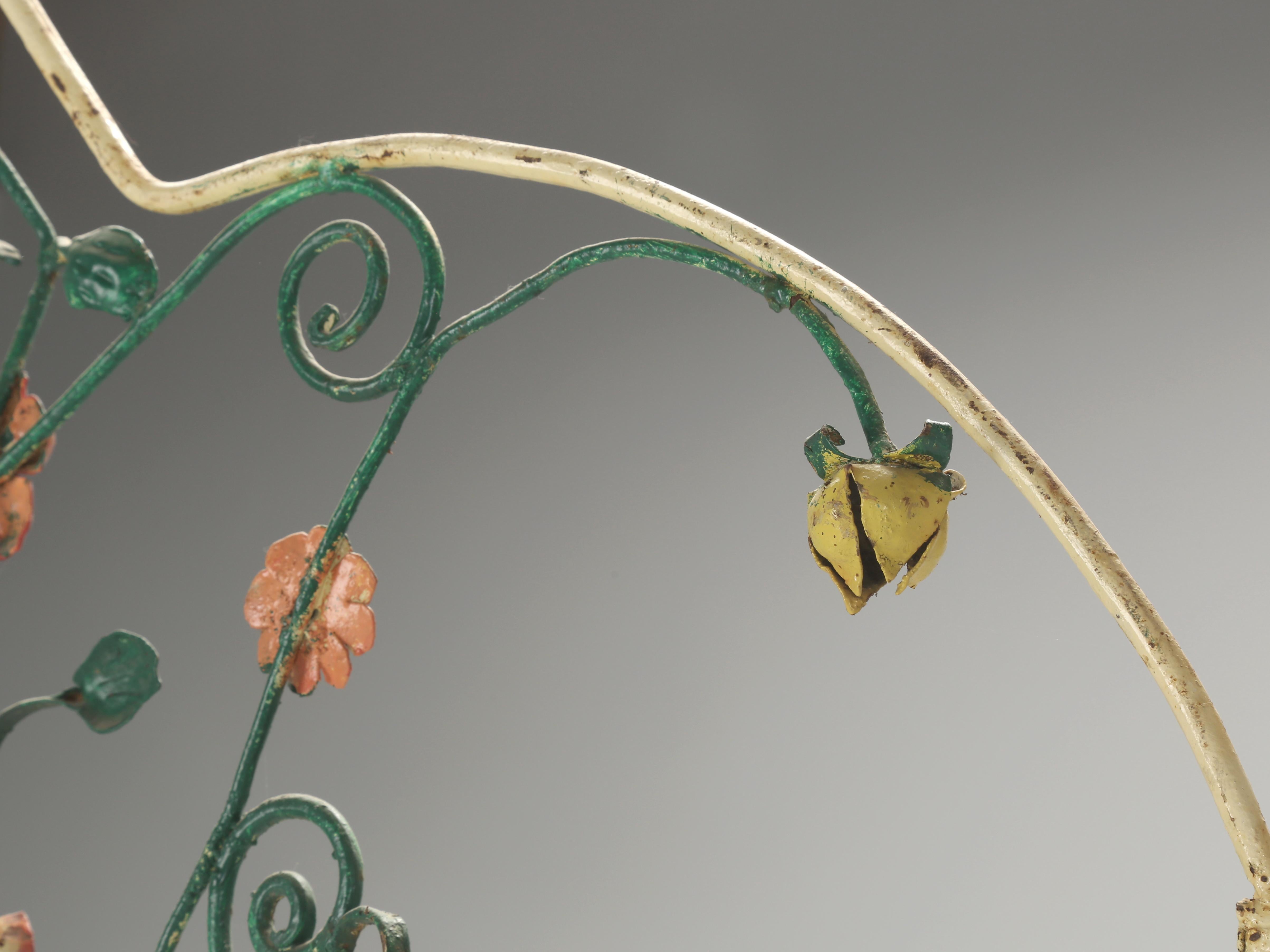 Fatto a mano Paravento a motivi floreali o divisorio parziale d'epoca, anni '60 circa, probabilmente italiano in vendita