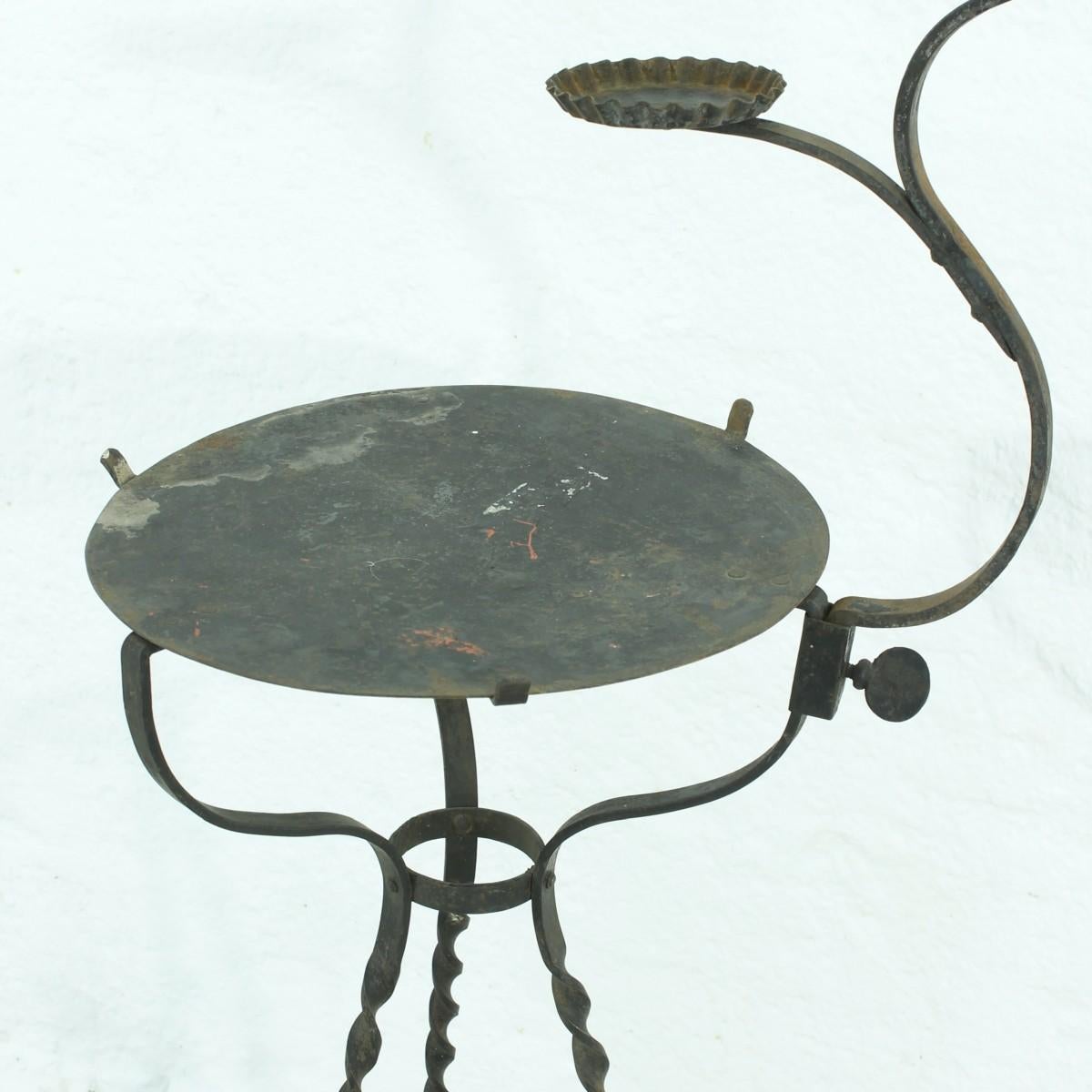 Vintage Flower or Plant Stand, 1940s (Metall) im Angebot