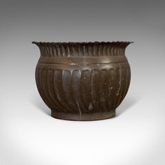 Vintage Flower Planter, Copper, Jardinière, Pot, Art Nouveau Taste, circa 1950