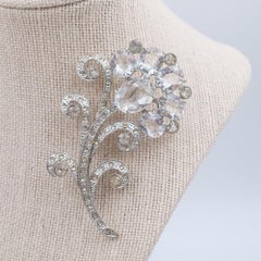 Vintage Flower Pot Metal Pin 1930s