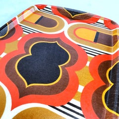 Vassoio vintage Flower Power, anni '70