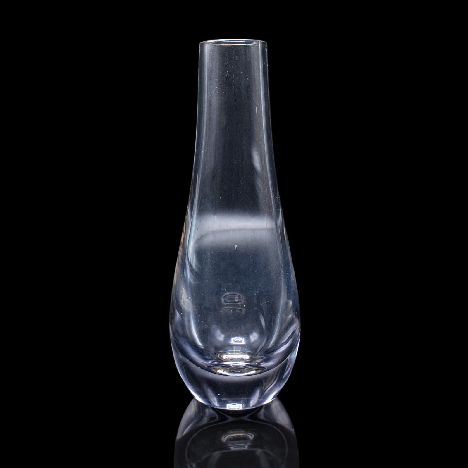 Vaso di fiori d'epoca, inglese, vetro artistico, espositore, vaso a goccia, C.C. In condizioni buone in vendita a Hele, Devon, GB