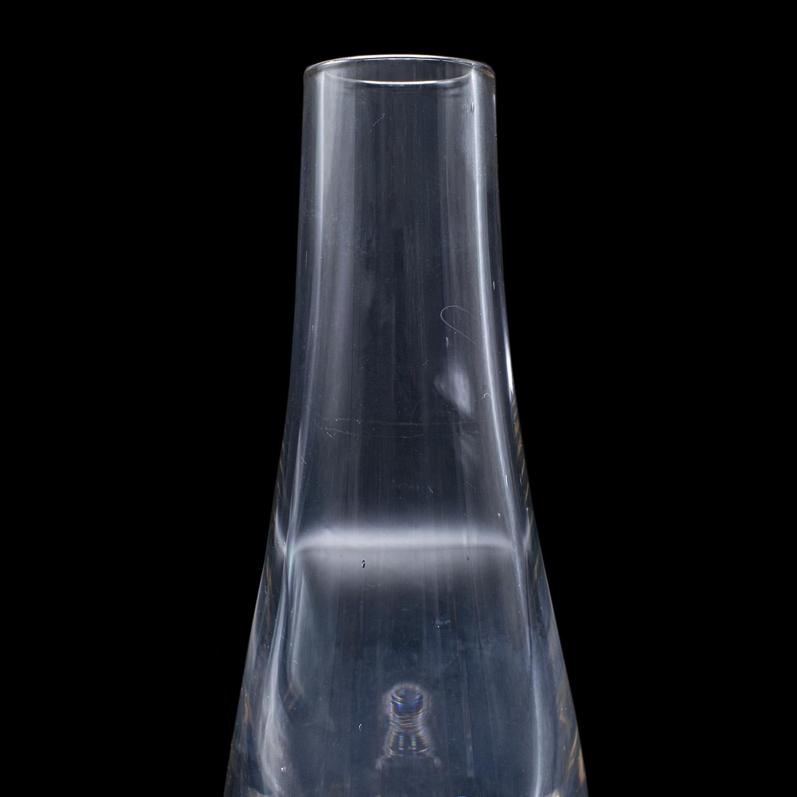 Vaso di fiori d'epoca, inglese, vetro artistico, espositore, vaso a goccia, C.C. in vendita 1