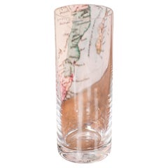 Vintage Flower Vase, Czech, Clear Glass, Bouquet Sleeve, Late 20th Century, 1980