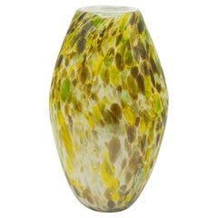 Vintage-Blumenvase, englisch, Kunstglas, dekorativ, eiförmig, Mid-Century, ca. 1960