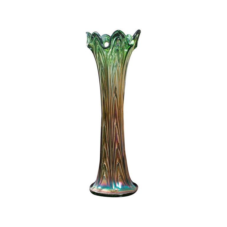 Carnival Glass Vase - 13 For Sale on 1stDibs | carnival glass vase worth, carnival  vase, carnival glass vases