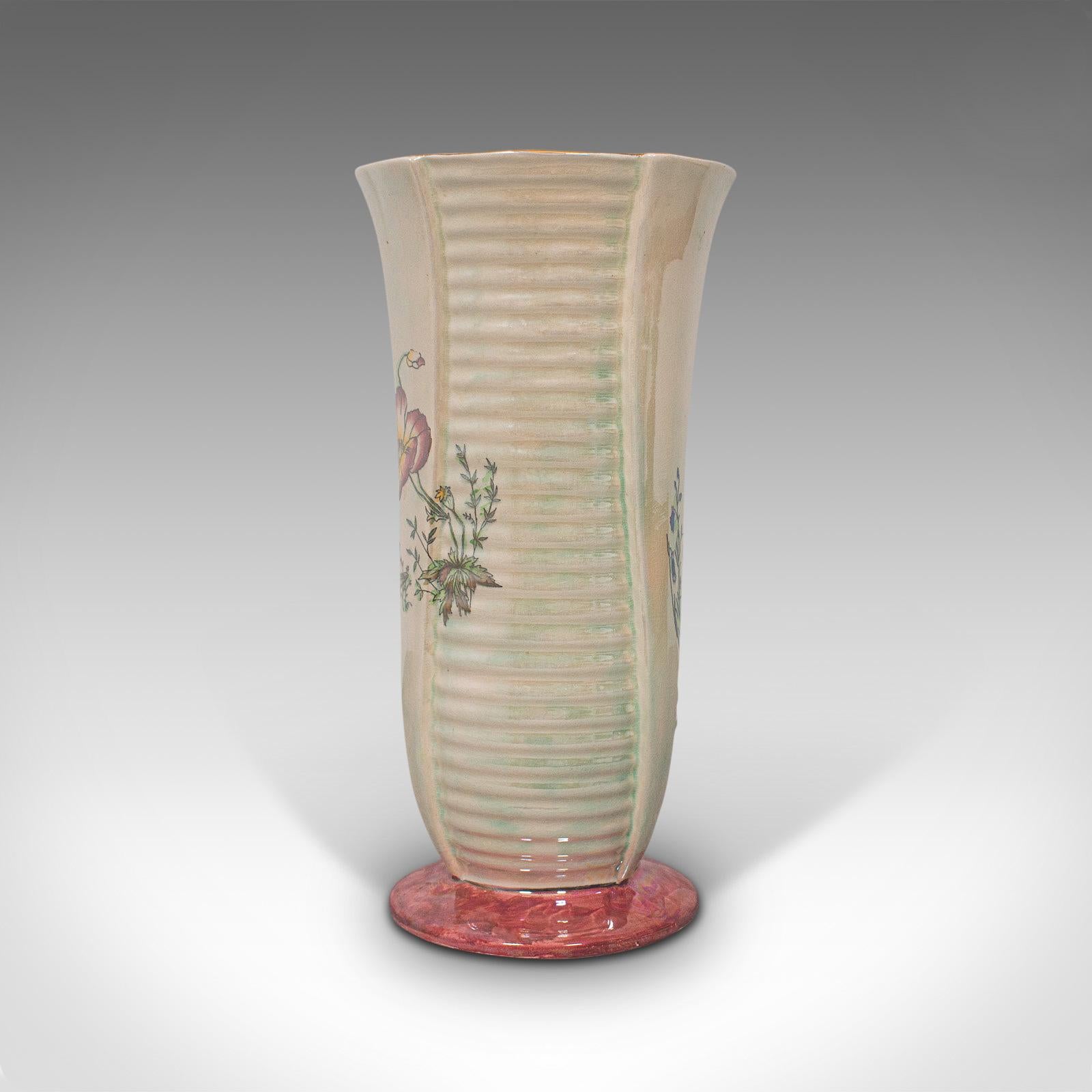 Flower Vase, English, Ceramic, Decorative, Lustre, Mid-20th Century, circa 1950 For Sale 1