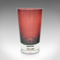 Vintage Flower Vase, Finnish, Art Glass, Display, Decorative, Mid Century, 1960