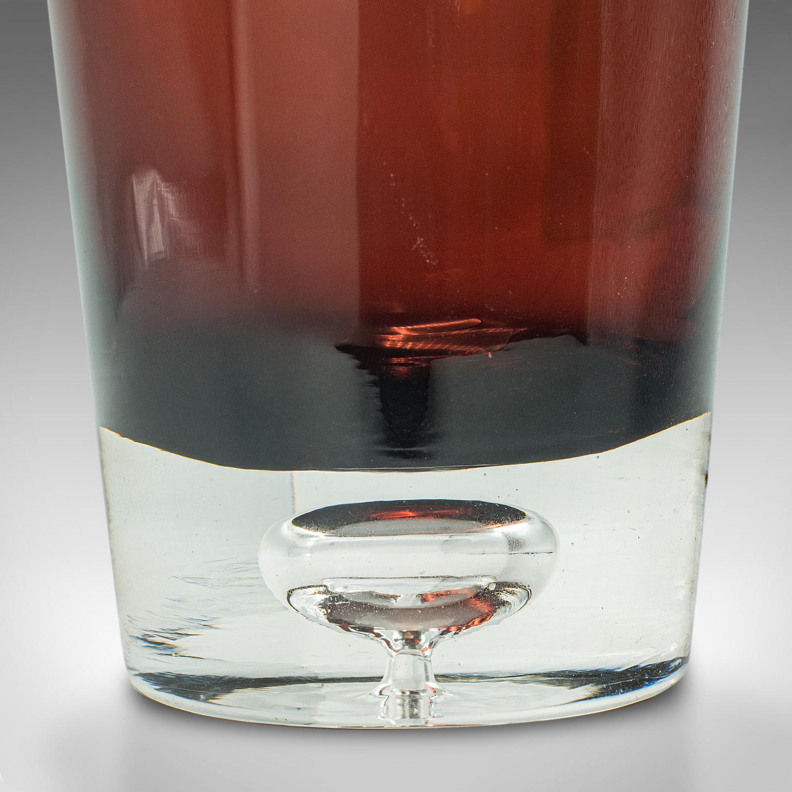 Vase à fleurs finlandais, verre d'art, exposition, décoratif, milieu de siècle, 1960 en vente 2