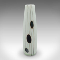 Vintage Flower Vase, French, Art Glass, Decorative Sleeve, Mid Century, C.1960