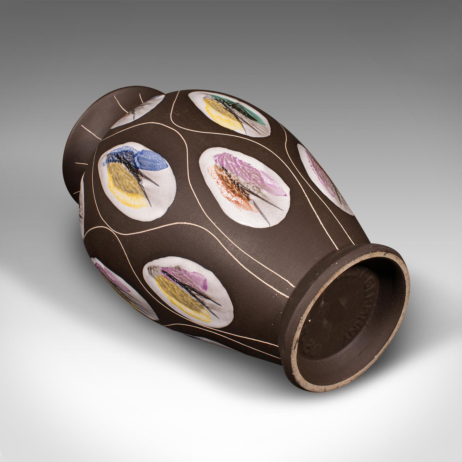 Céramique Vase à fleurs allemand, céramique mate, urne d'exposition, milieu de siècle, vers 1960 en vente