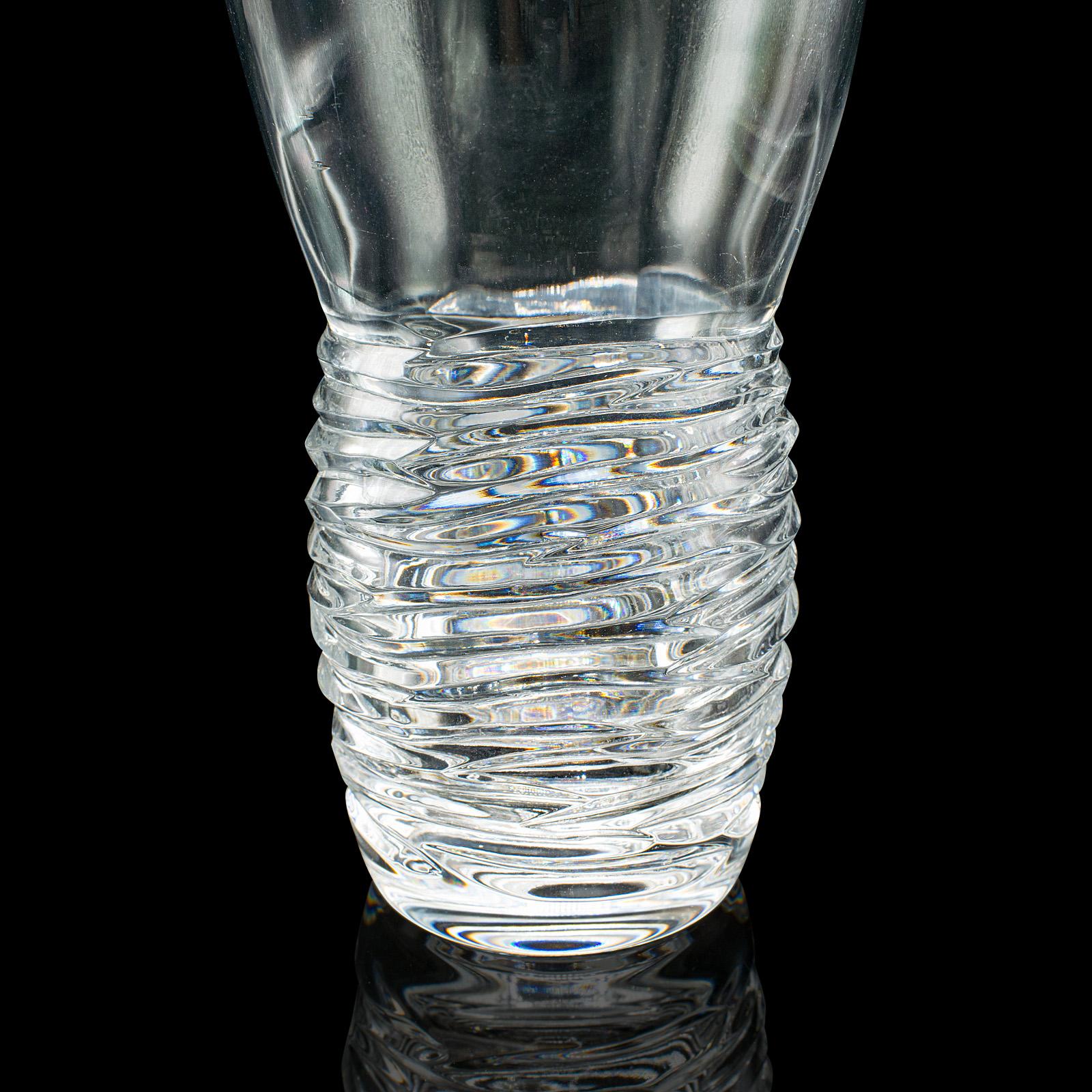 Vase à fleurs italien, verre, manches de bouquet, jardinière décorative, vers 1970 en vente 4