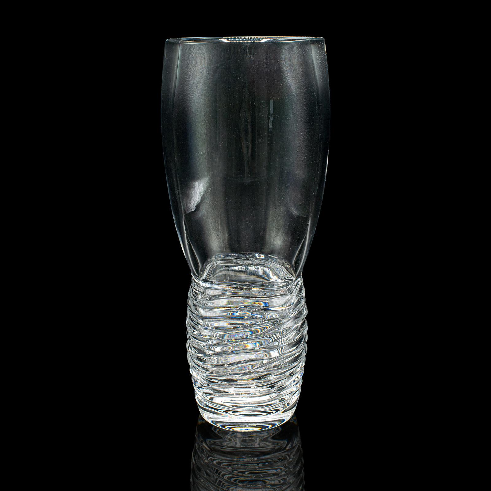 Mid-Century Modern Vase à fleurs italien, verre, manches de bouquet, jardinière décorative, vers 1970 en vente