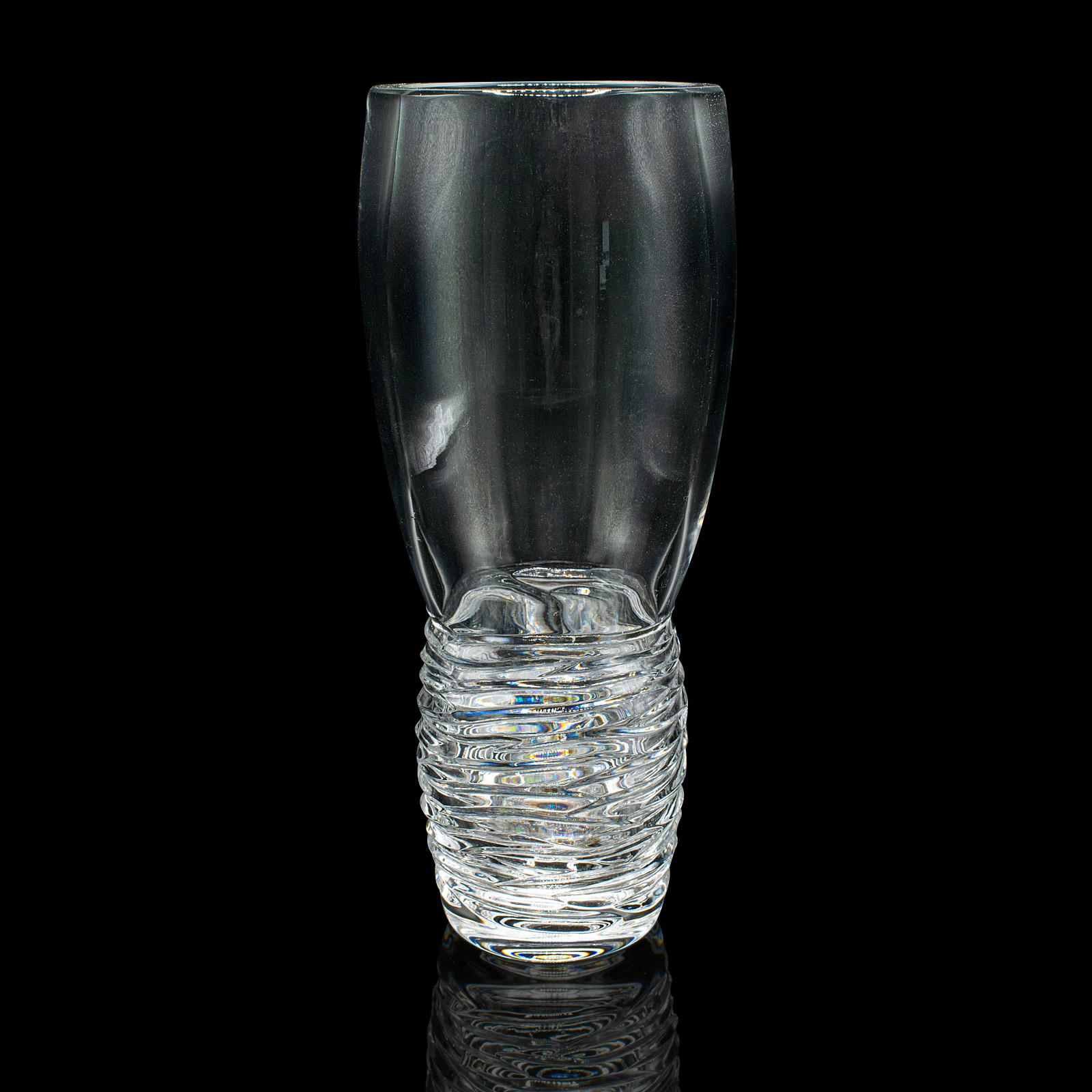20ième siècle Vase à fleurs italien, verre, manches de bouquet, jardinière décorative, vers 1970 en vente