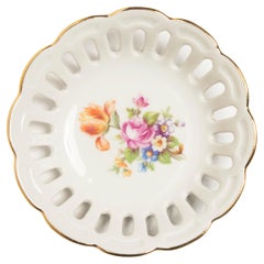Vintage Flowers Decorative Porcelain Plate, Germany, 1970s