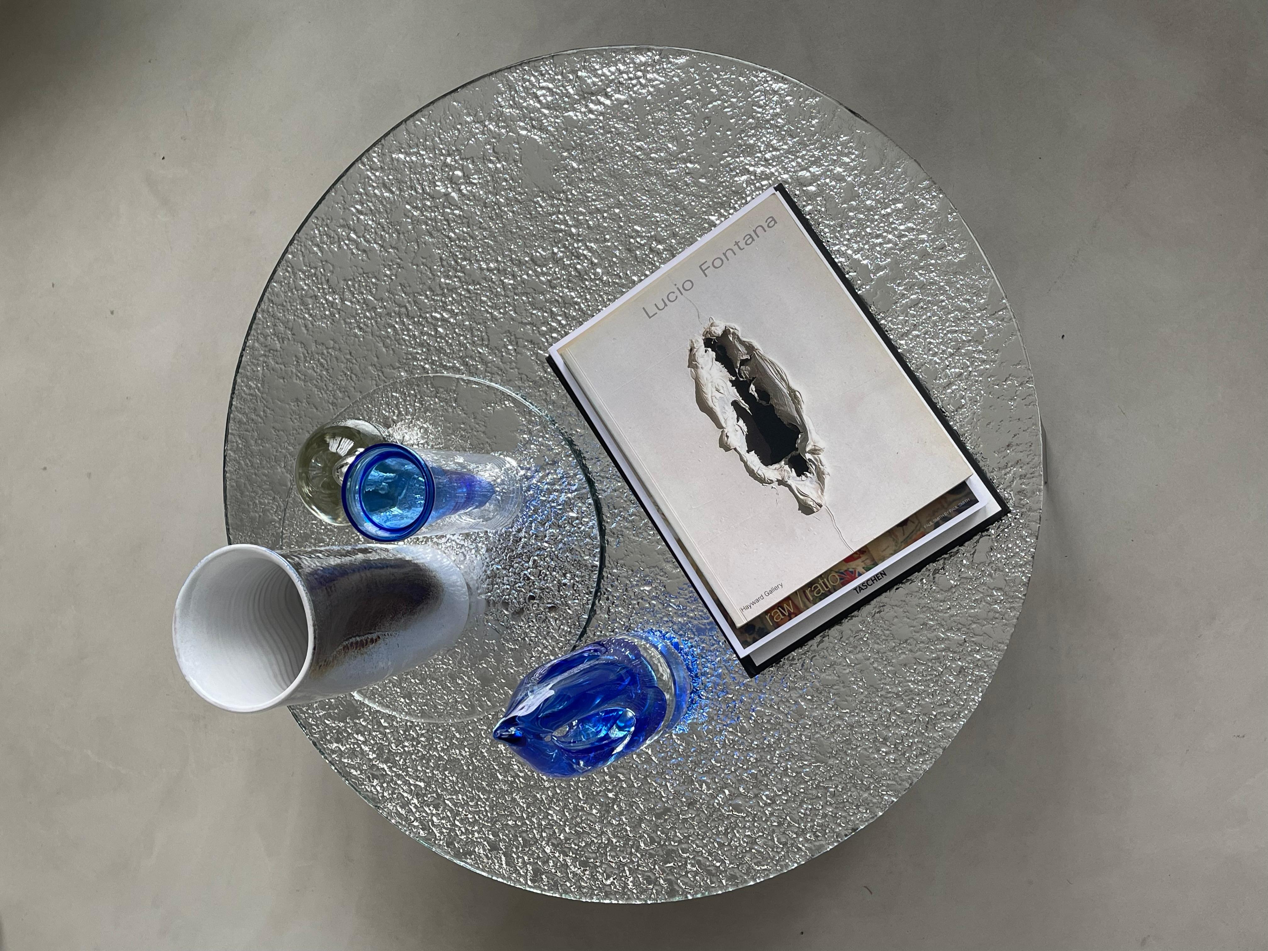Glass Massive Sculpural Vase , decorative in 