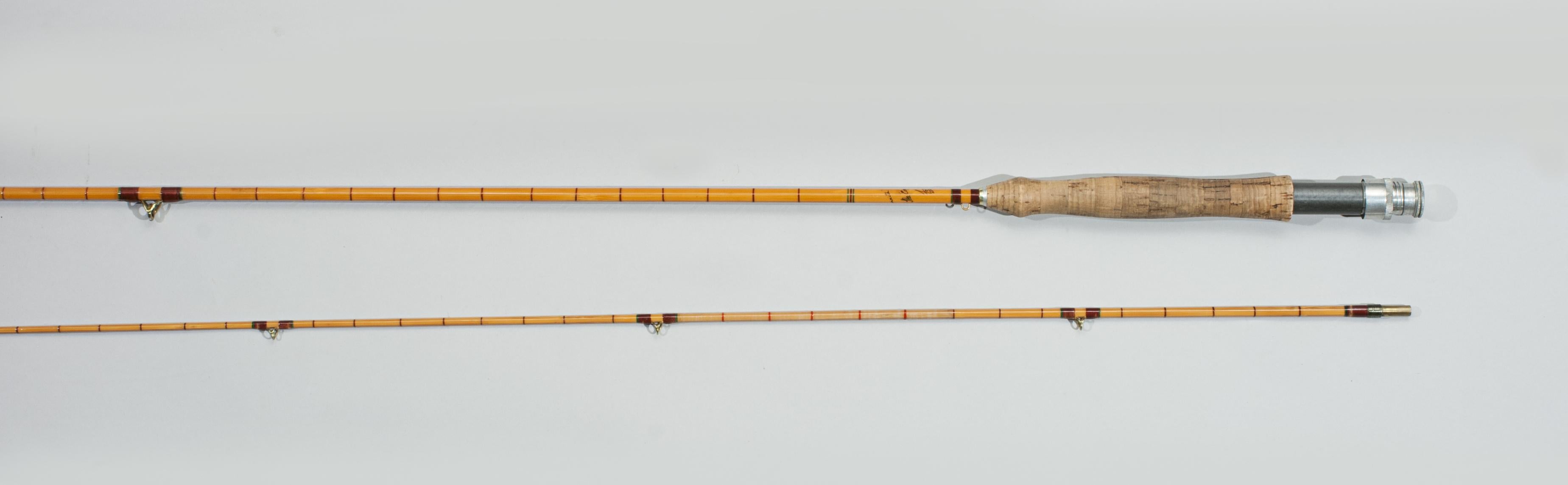 Vintage Fly Fishing Rod by Fosters 'The England's Favourite' Split Cane 1