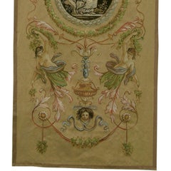 Vintage-Wandteppich im Flying Angels-Design, 3'5" X 8'2"