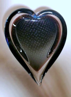 Vintage Fm Konstglas Ronneby Sweden Ashtray "Vetro Sommerso"