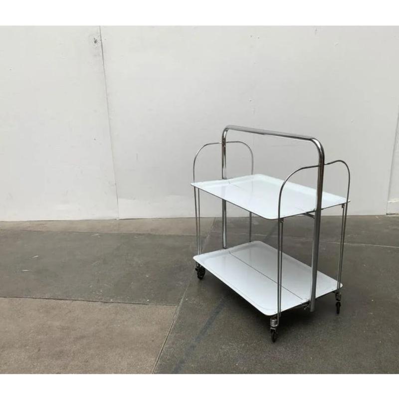 Vintage Foldable Service Cart by Raquer, 1970s For Sale 3