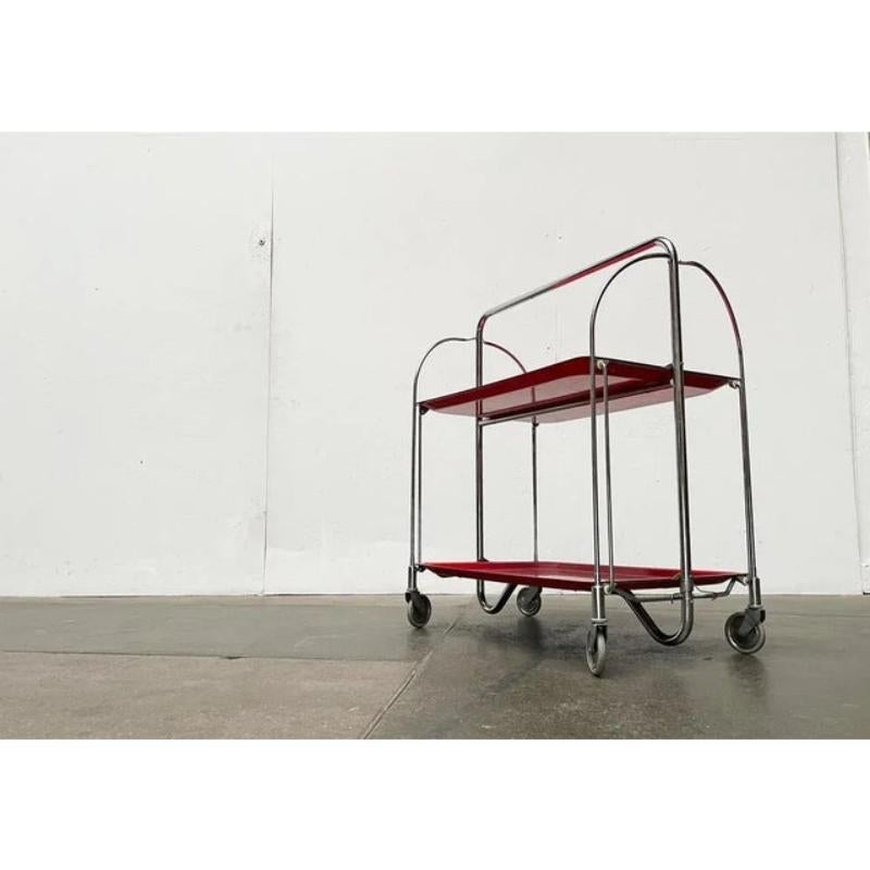 Vintage Foldable Service Cart, Housebar or Side Table, 1970s In Excellent Condition For Sale In Hamburg, DE