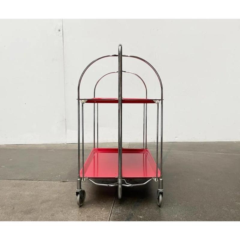 20th Century Vintage Foldable Service Cart, Housebar or Side Table, 1970s For Sale
