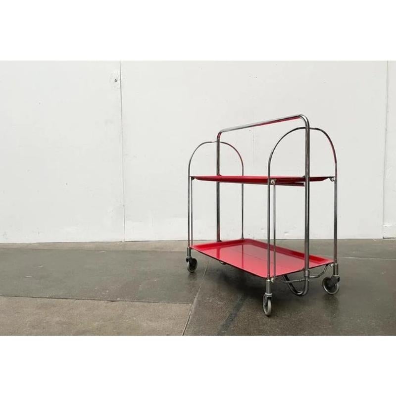 Vintage Foldable Service Cart, Housebar or Side Table, 1970s For Sale 3