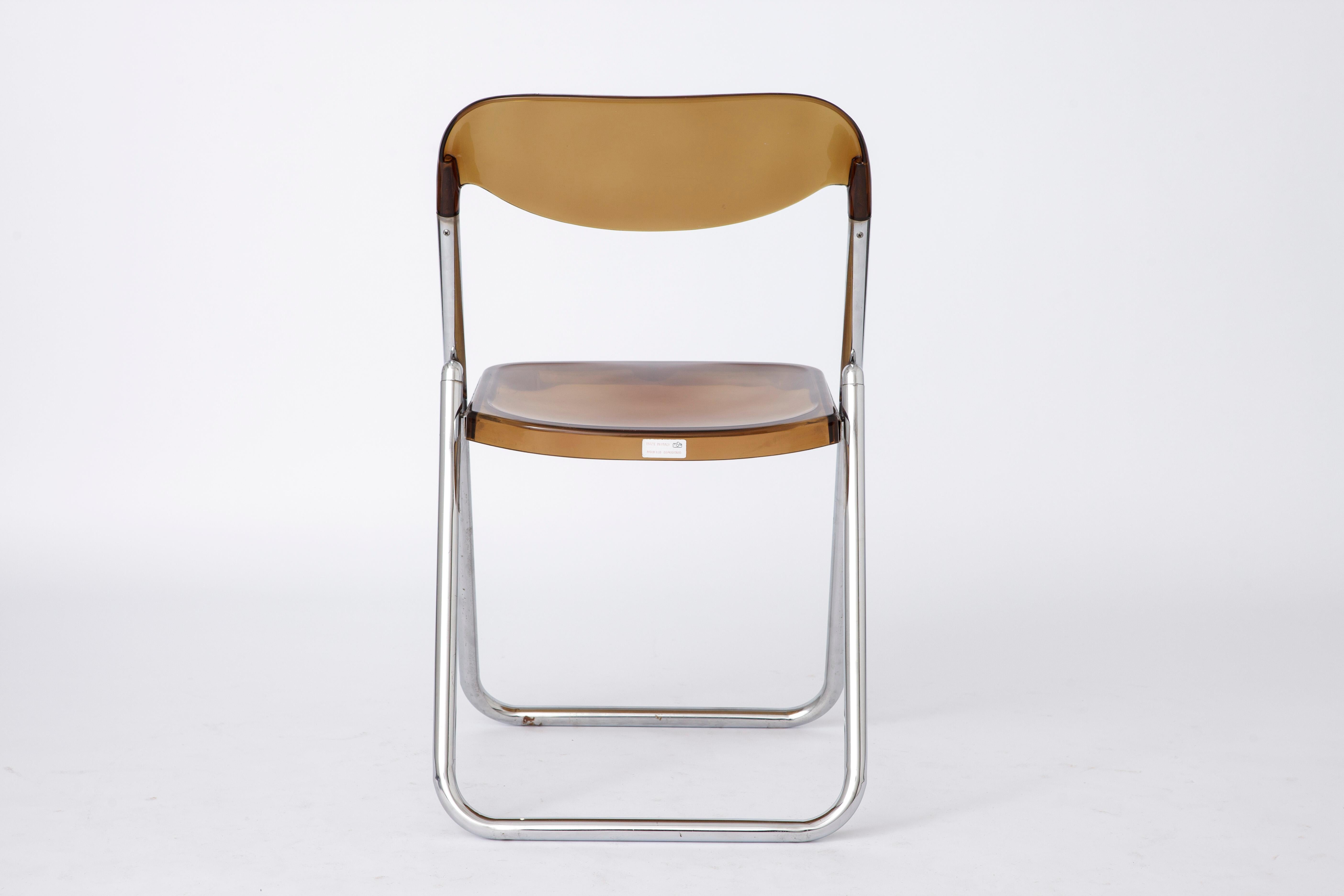 Metal Vintage Folding Chair 1960s-1970s Italy