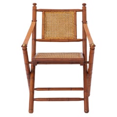 Retro Folding Chair 1960s Spain Viennese Weaving