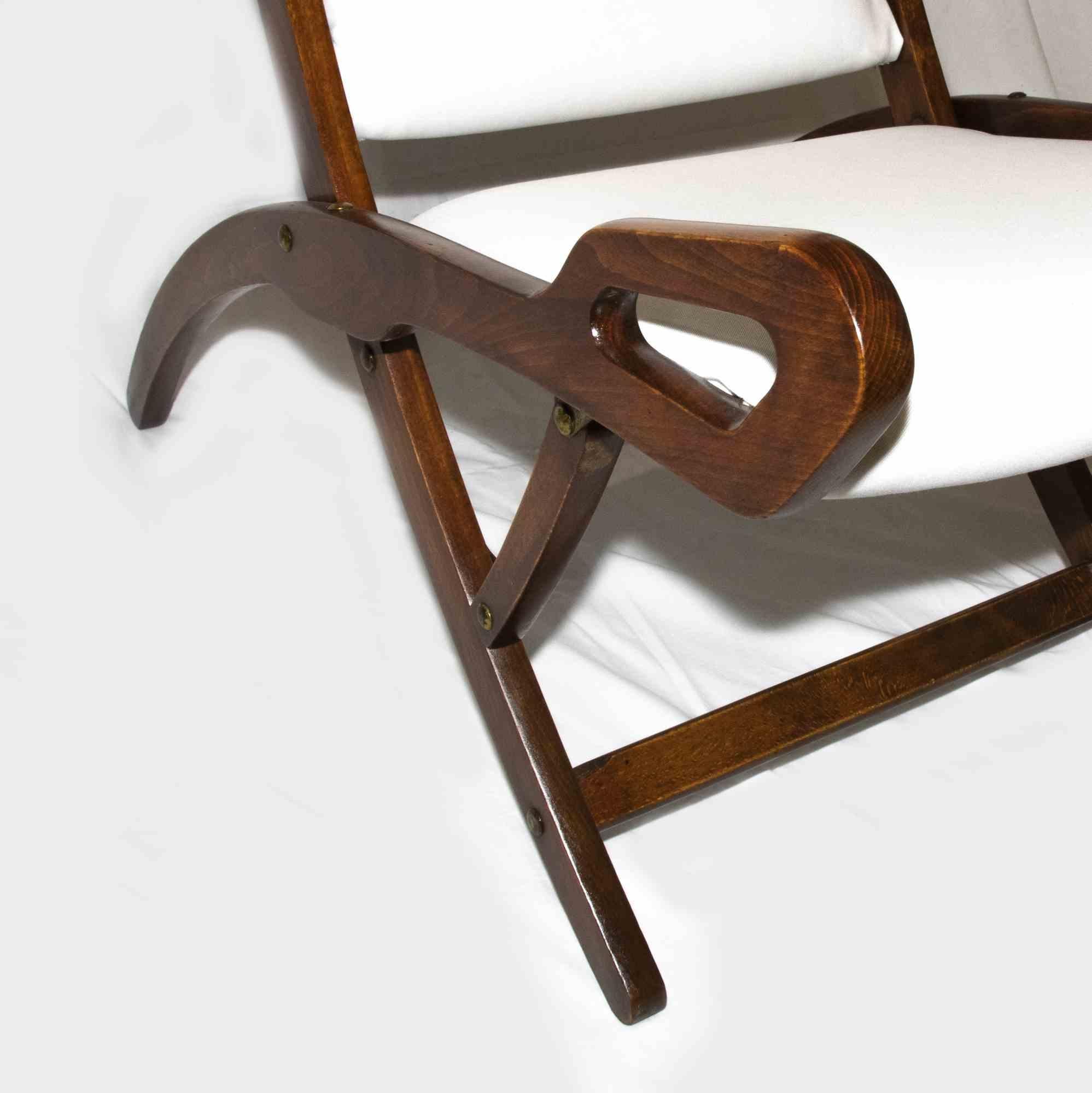 Vintage Folding Chair Ninfea by Gio Ponti for Reguitti, Italy, 1958 In Good Condition For Sale In Roma, IT