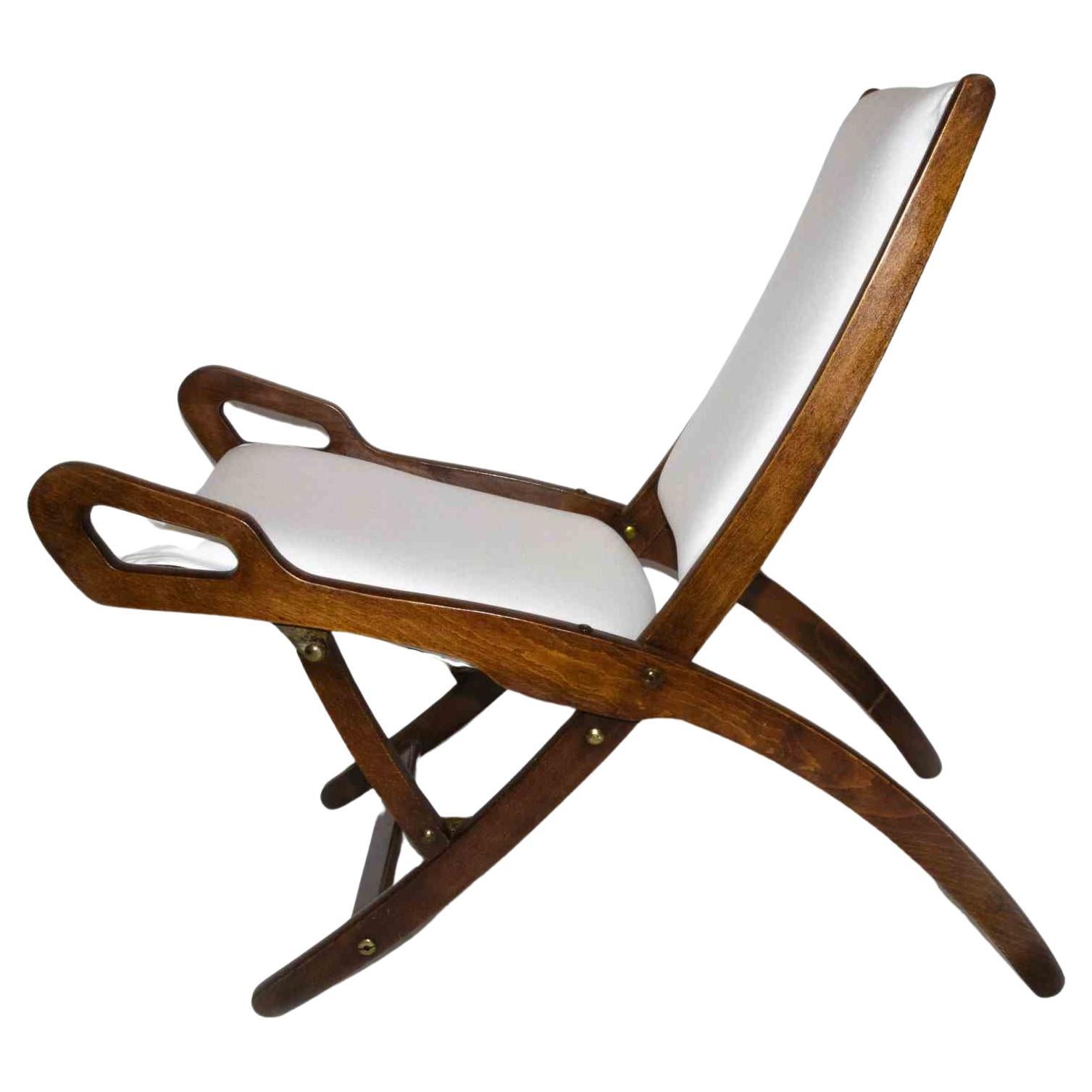 Sedia pieghevole vintage Ninfea di Gio Ponti per Reguitti, Italia, 1958