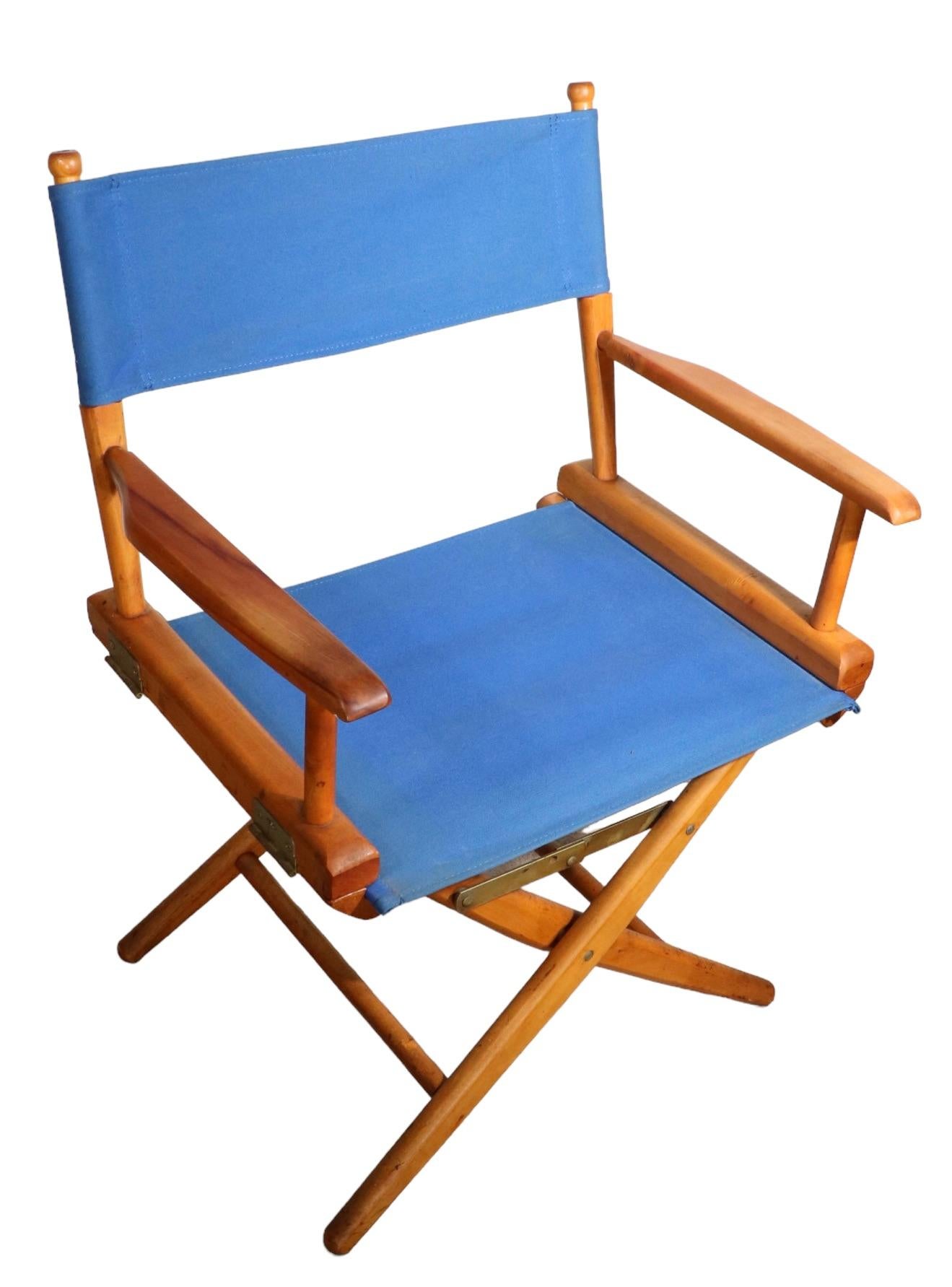 Vintage Folding Directors Chairs 2 Available In Good Condition In New York, NY