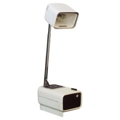 Vintage Folding Reading Lamp with Telescopic Arm and Dual Light Intensity