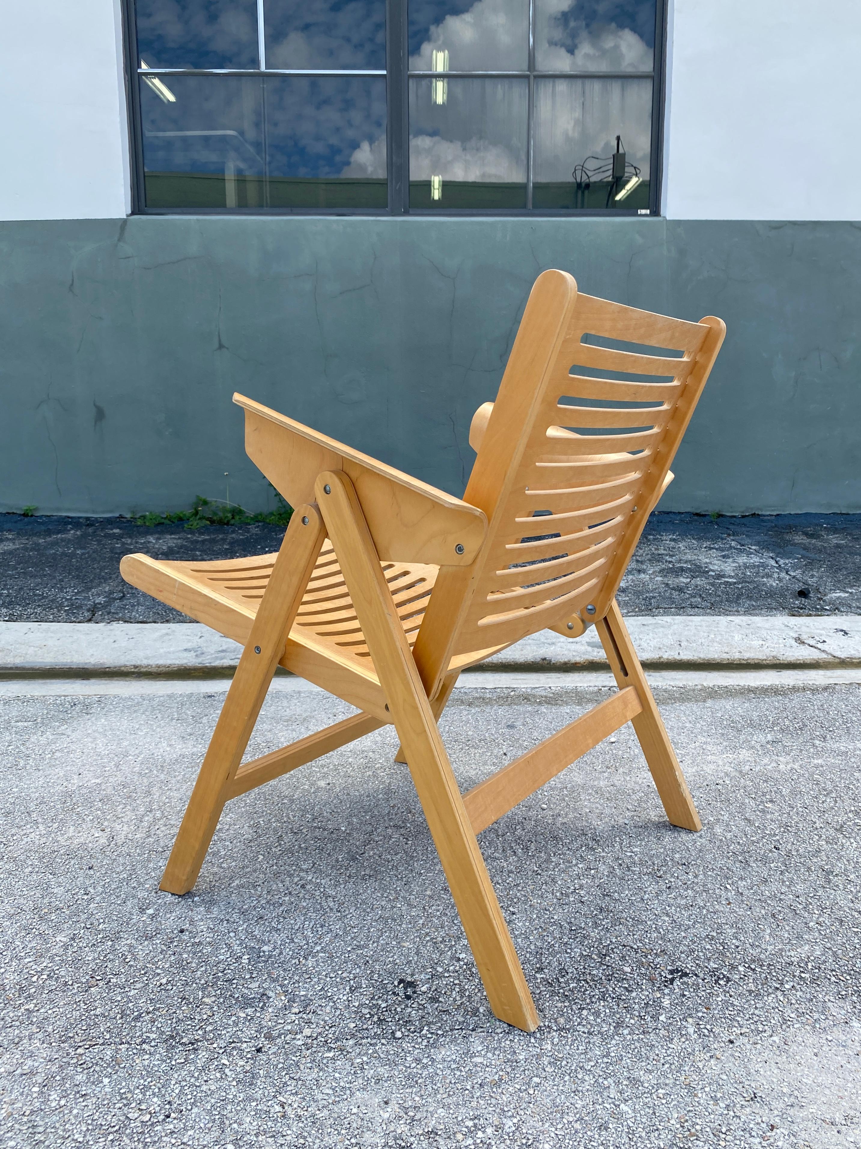 Mid-Century Modern Vintage Folding Rex Chair by Niko Kralj