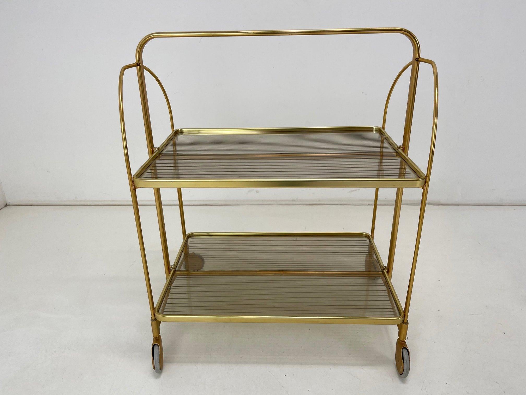 Vintage-Servierwagen, klappbar, 1960er-Jahre im Angebot 2
