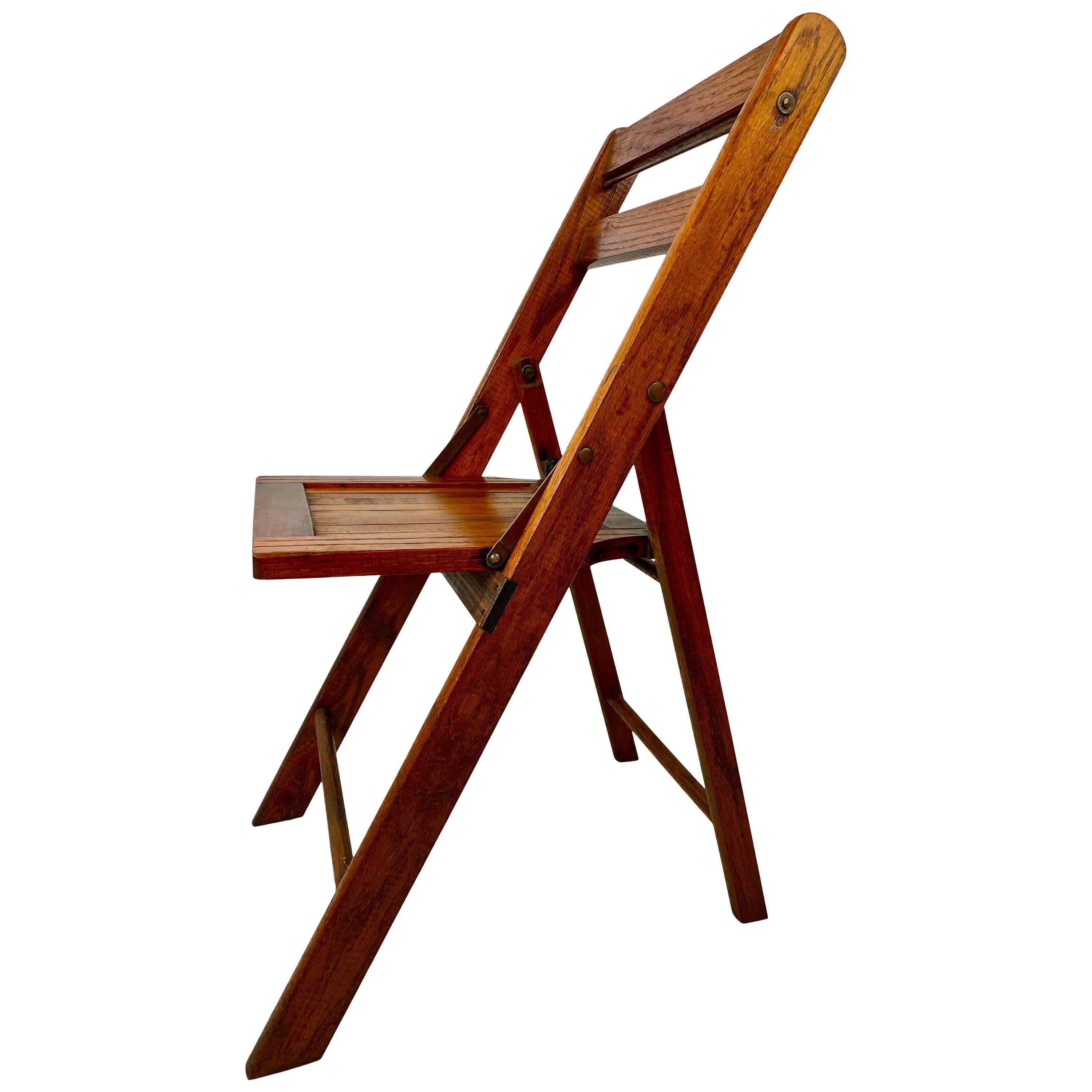 Vintage Folding Solid Wood Chair, 19 Available