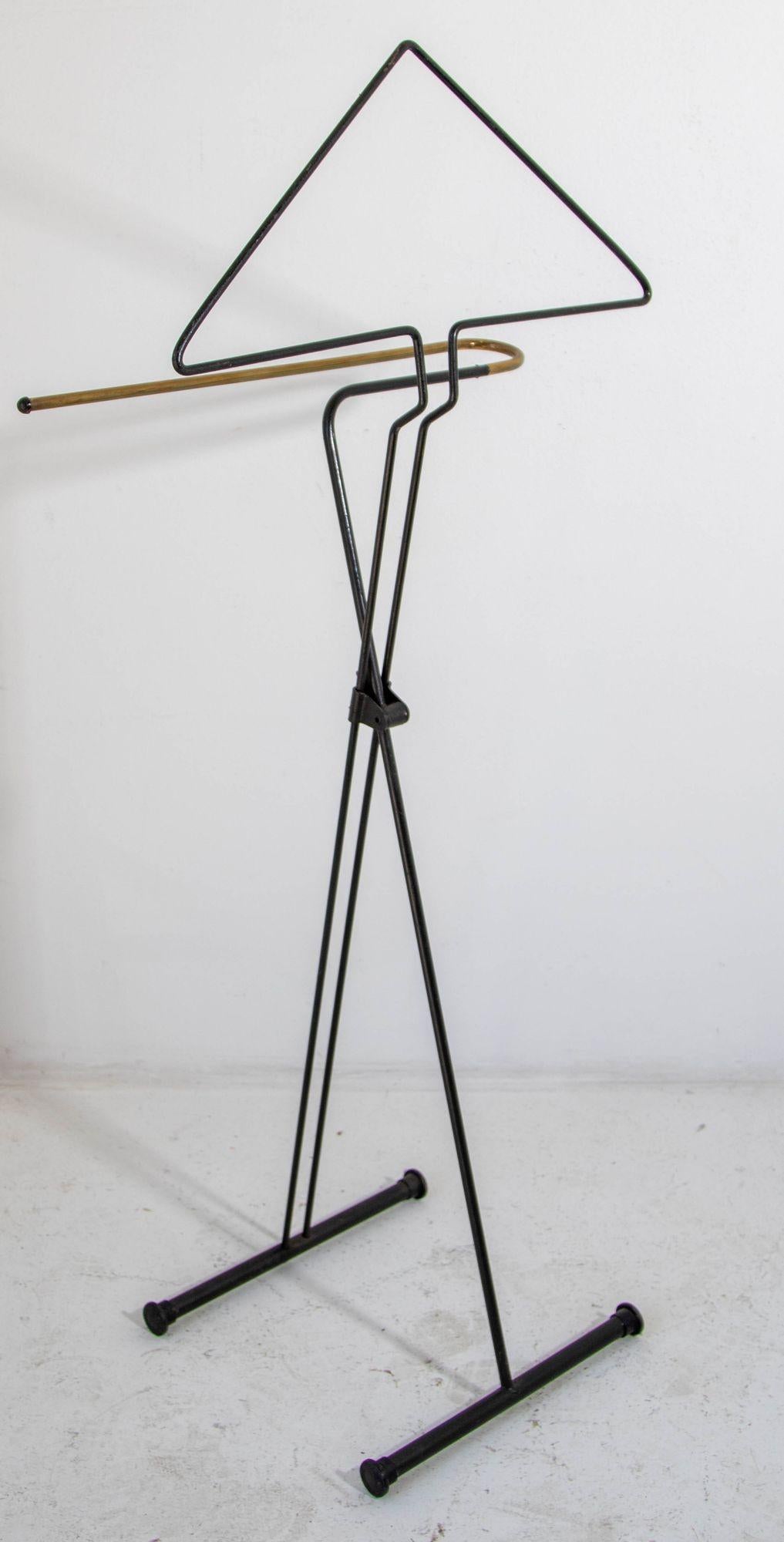 Vintage Folding Valet Metall Stand von Fratelli Reguitti 1950s im Angebot 5