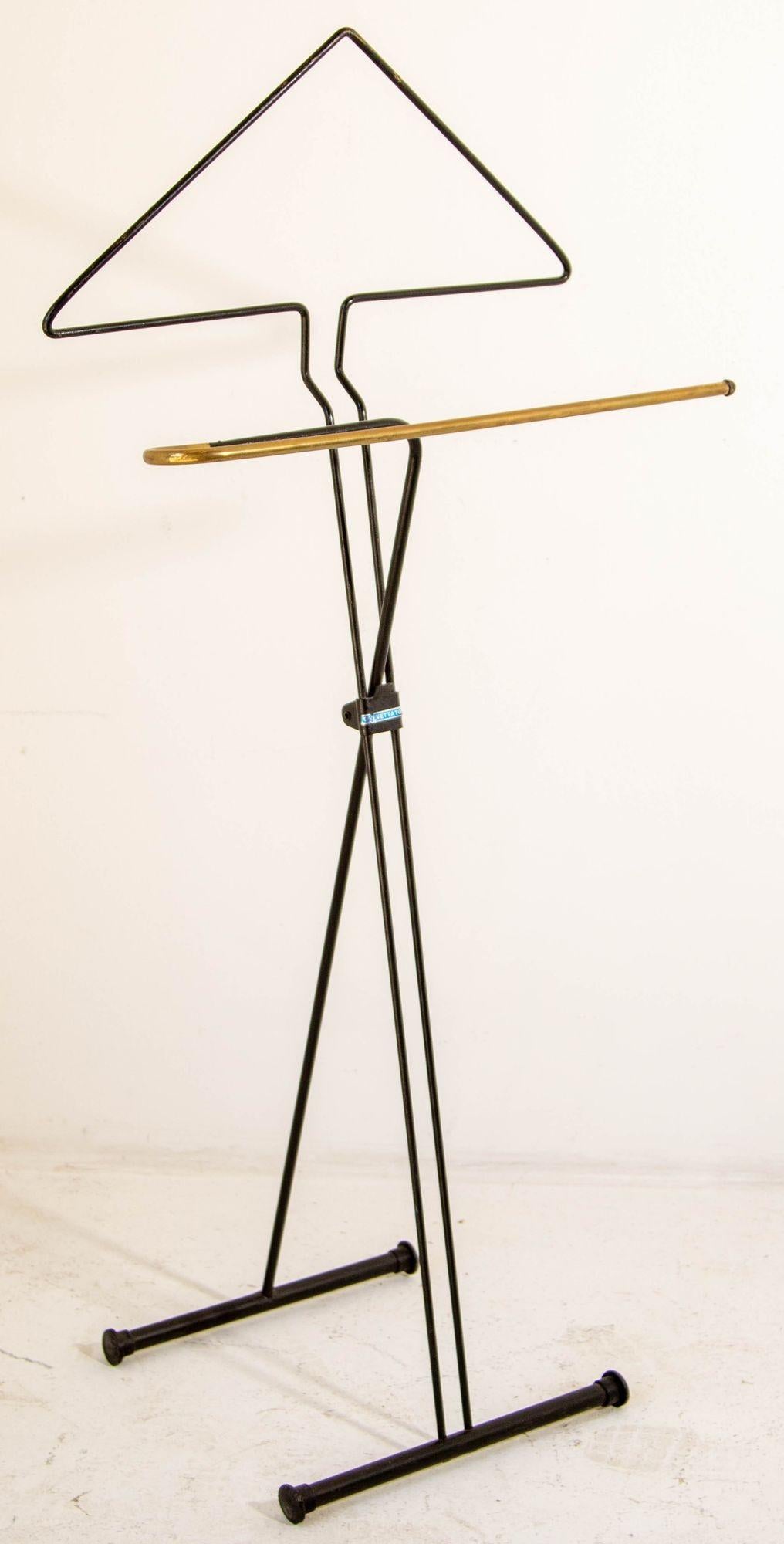 Vintage Folding Valet Metall Stand von Fratelli Reguitti 1950s im Angebot 8