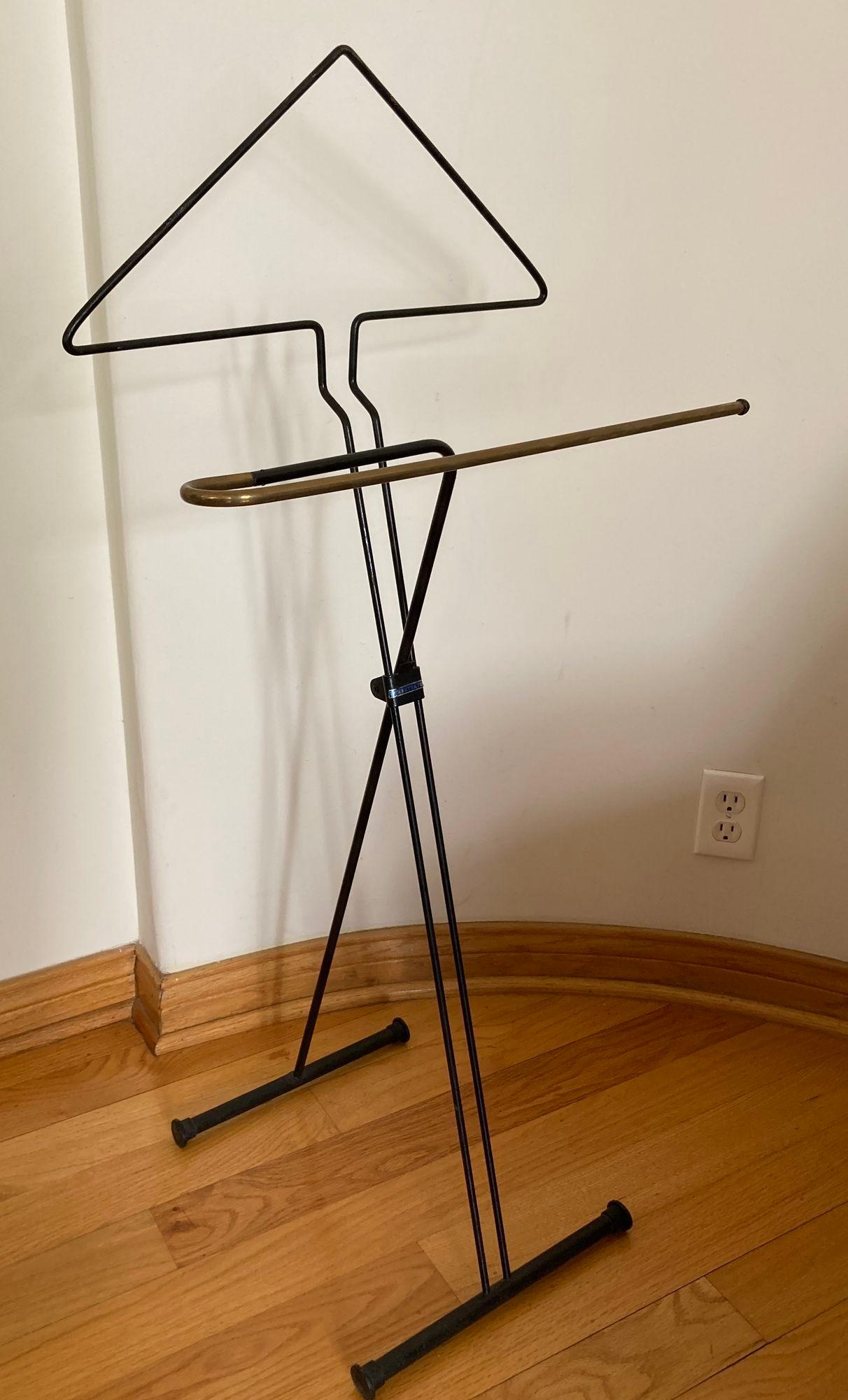 Vintage Folding Valet Metall Stand von Fratelli Reguitti 1950s im Angebot 9