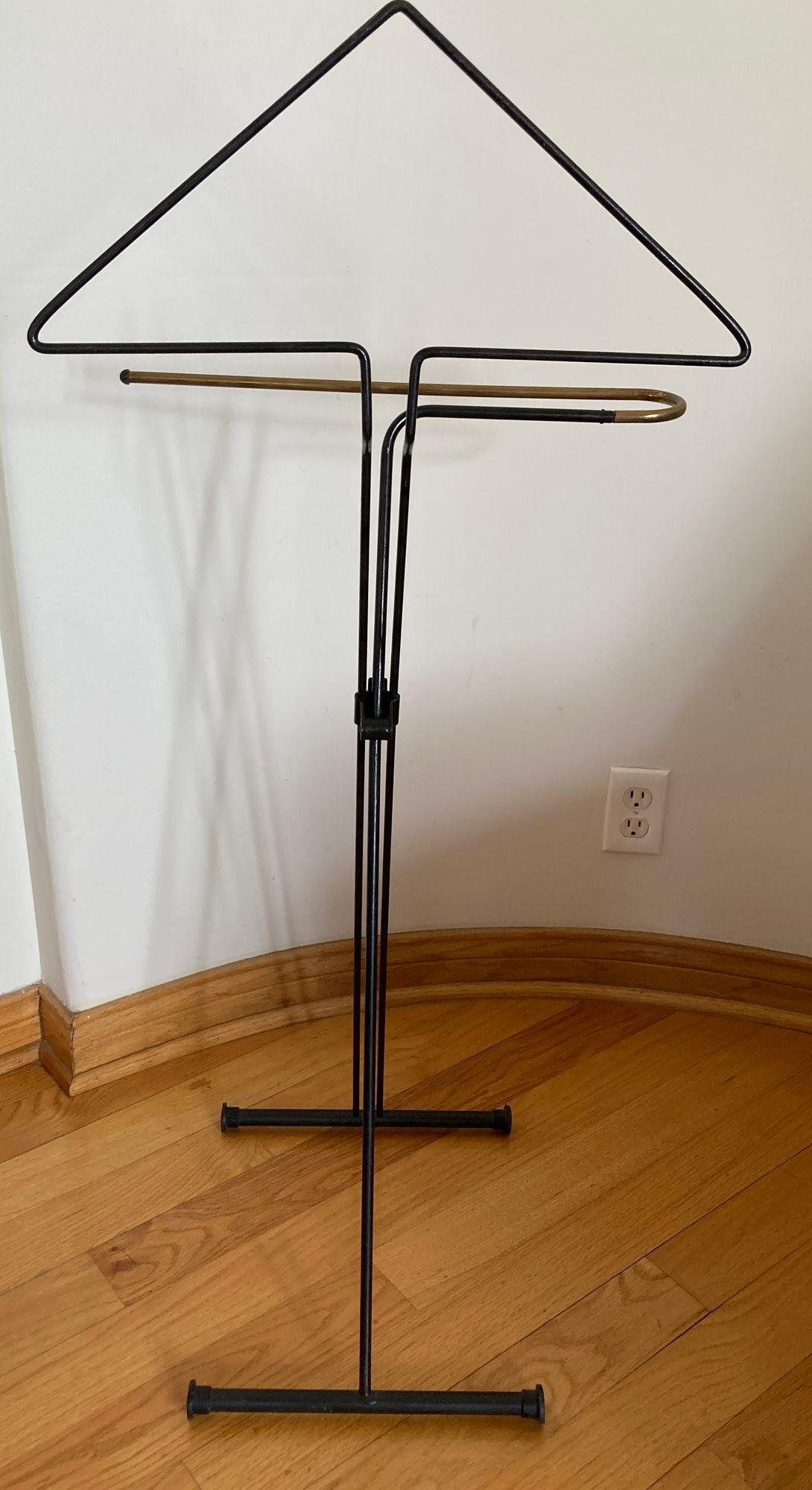 Vintage Folding Valet Metall Stand von Fratelli Reguitti 1950s im Angebot 11