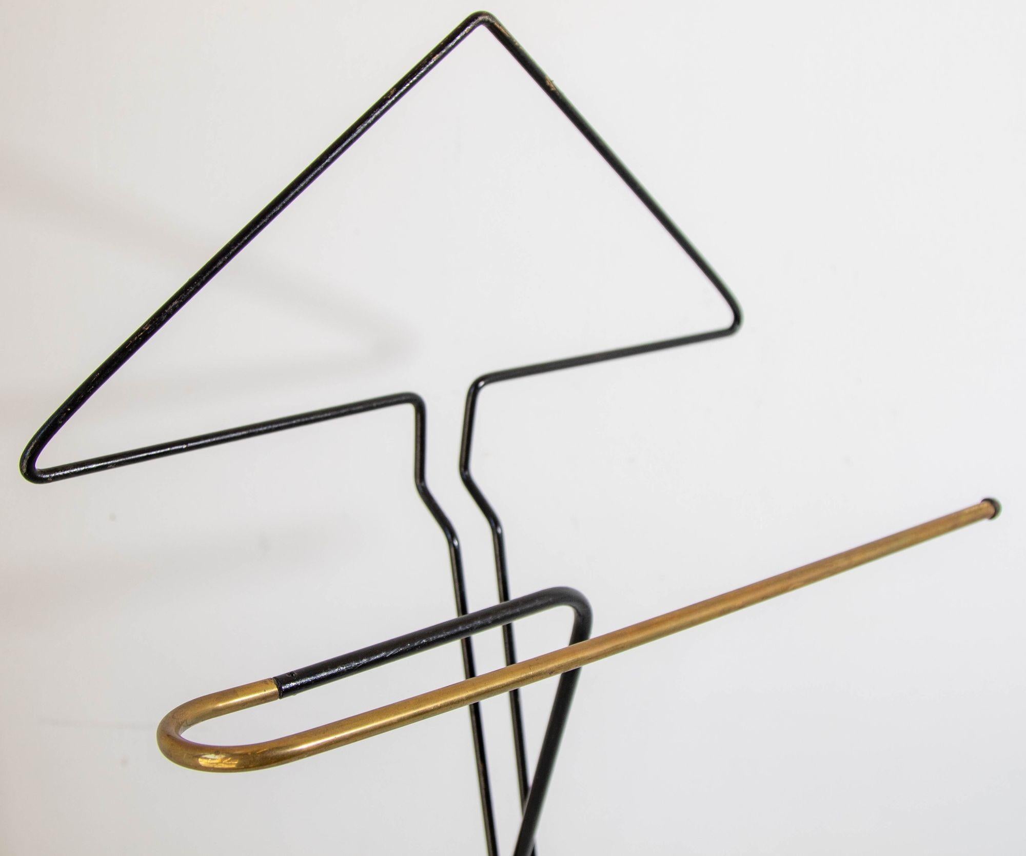 Vintage Folding Valet Metall Stand von Fratelli Reguitti 1950s im Angebot 1