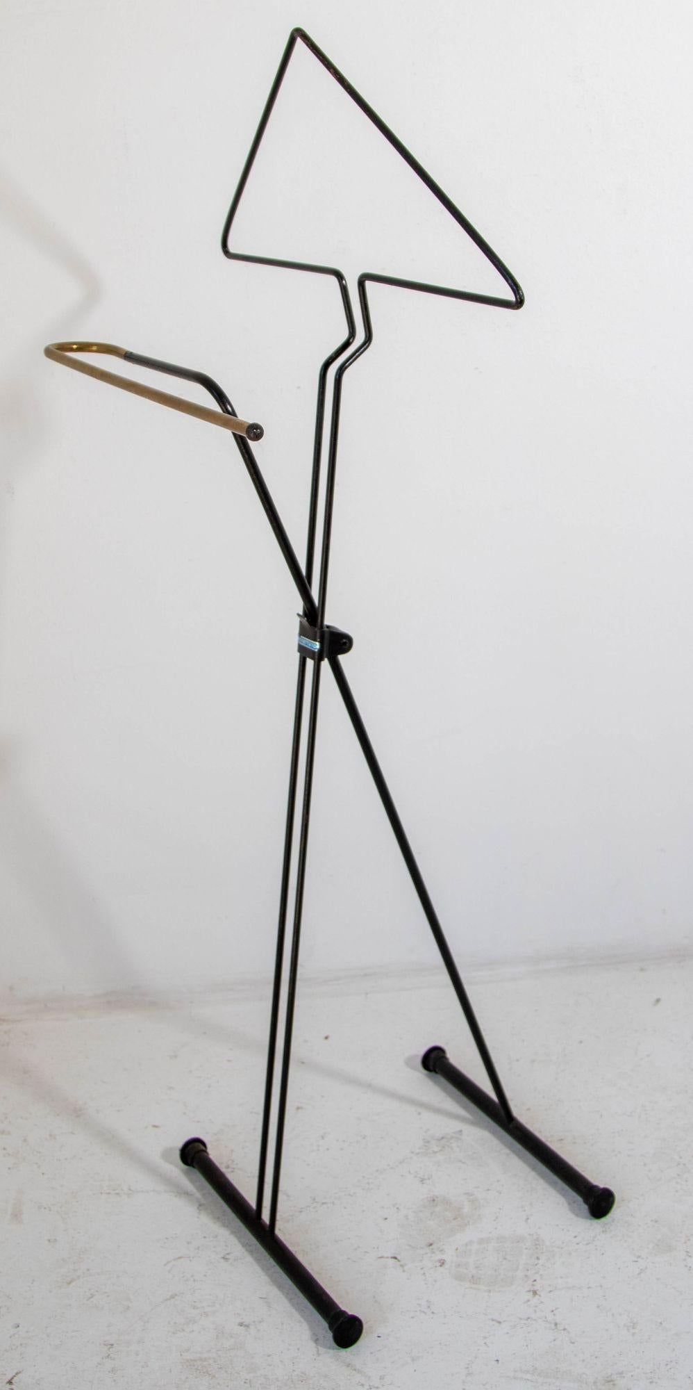 Vintage Folding Valet Metal Stand by Fratelli Reguitti  the 1950s For Sale 7