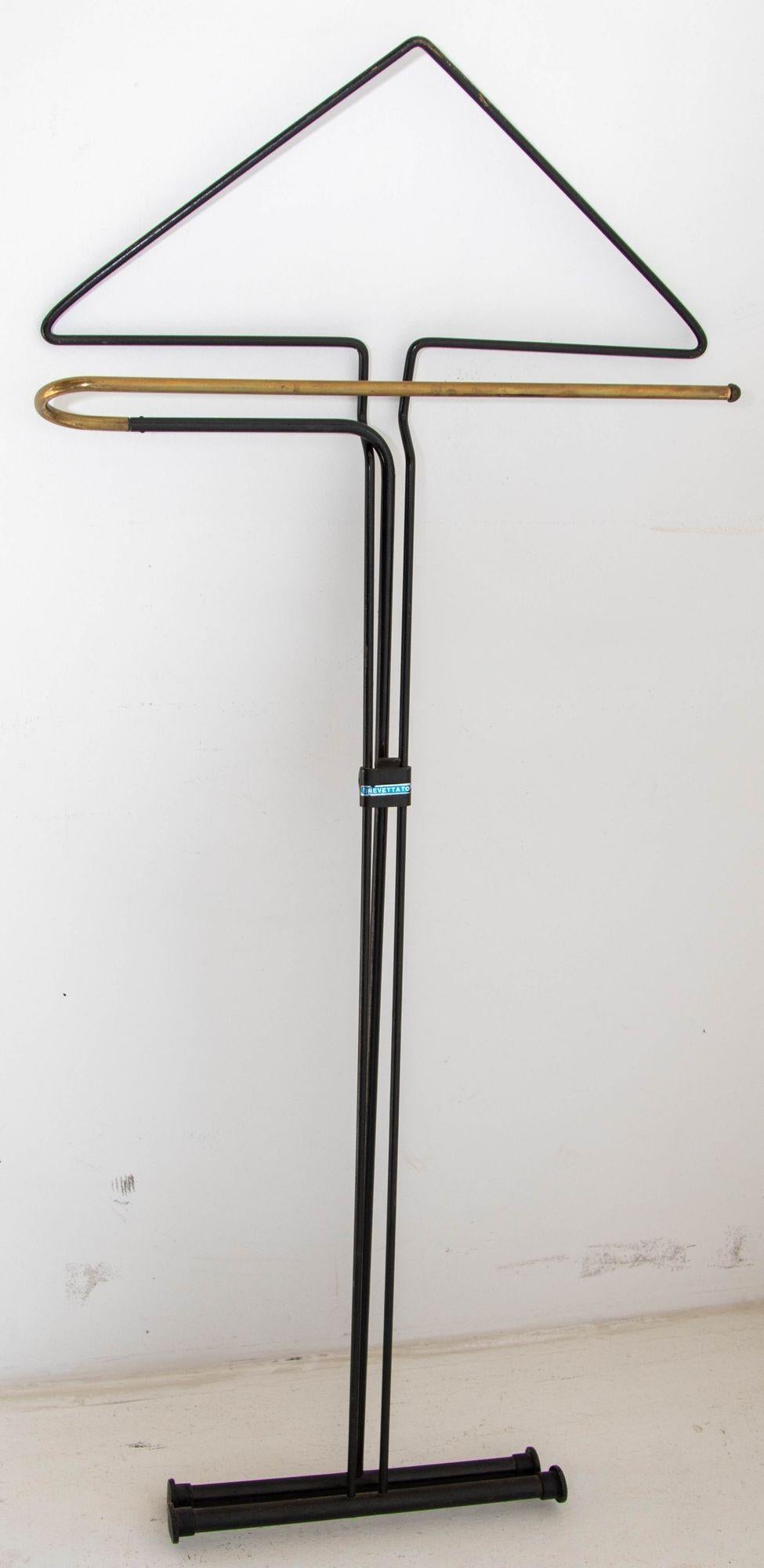 Vintage Folding Valet Metal Stand by Fratelli Reguitti  the 1950s For Sale 8