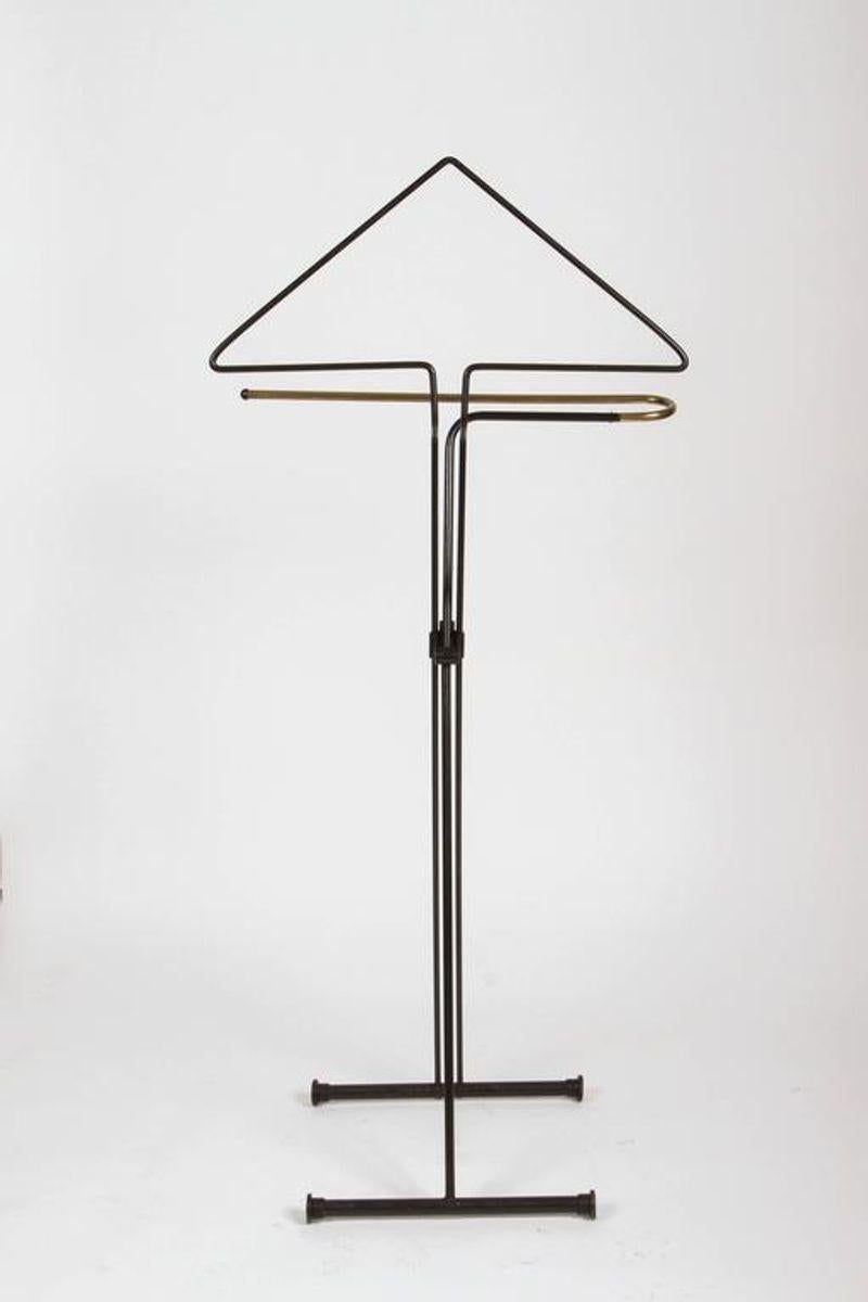 Mid-20th Century Vintage Folding Valet Metal Stand by Fratelli Reguitti  the 1950s For Sale