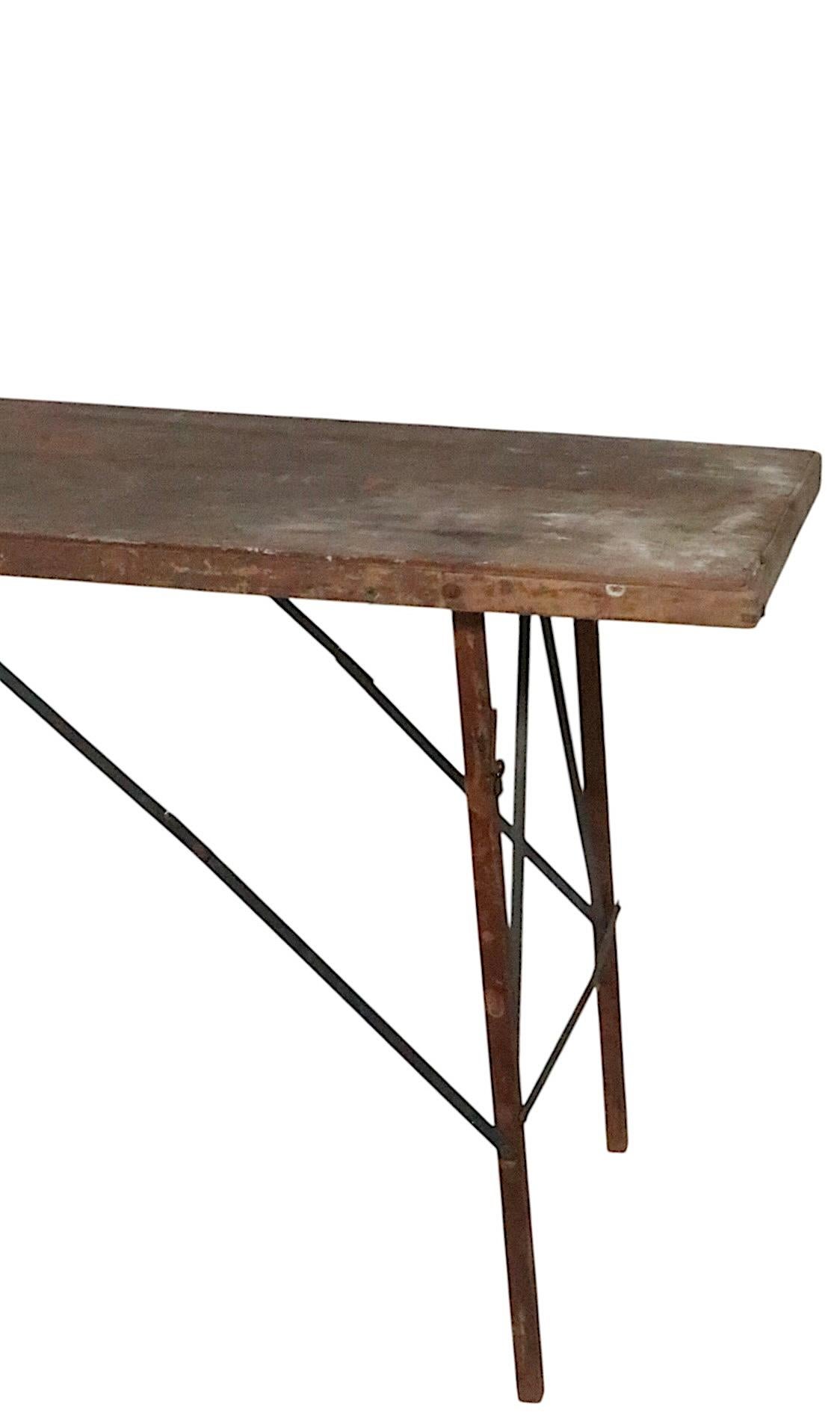 Tavolo consolle vintage in carta da parati Foldes in vendita 4