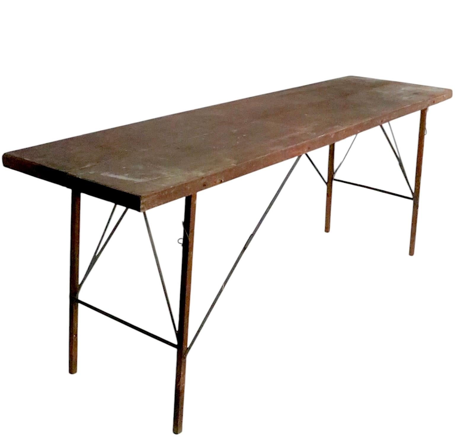 Tavolo consolle vintage in carta da parati Foldes in vendita 6