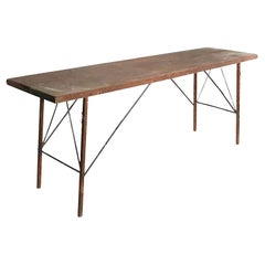 Console vintage en papier peint pliable